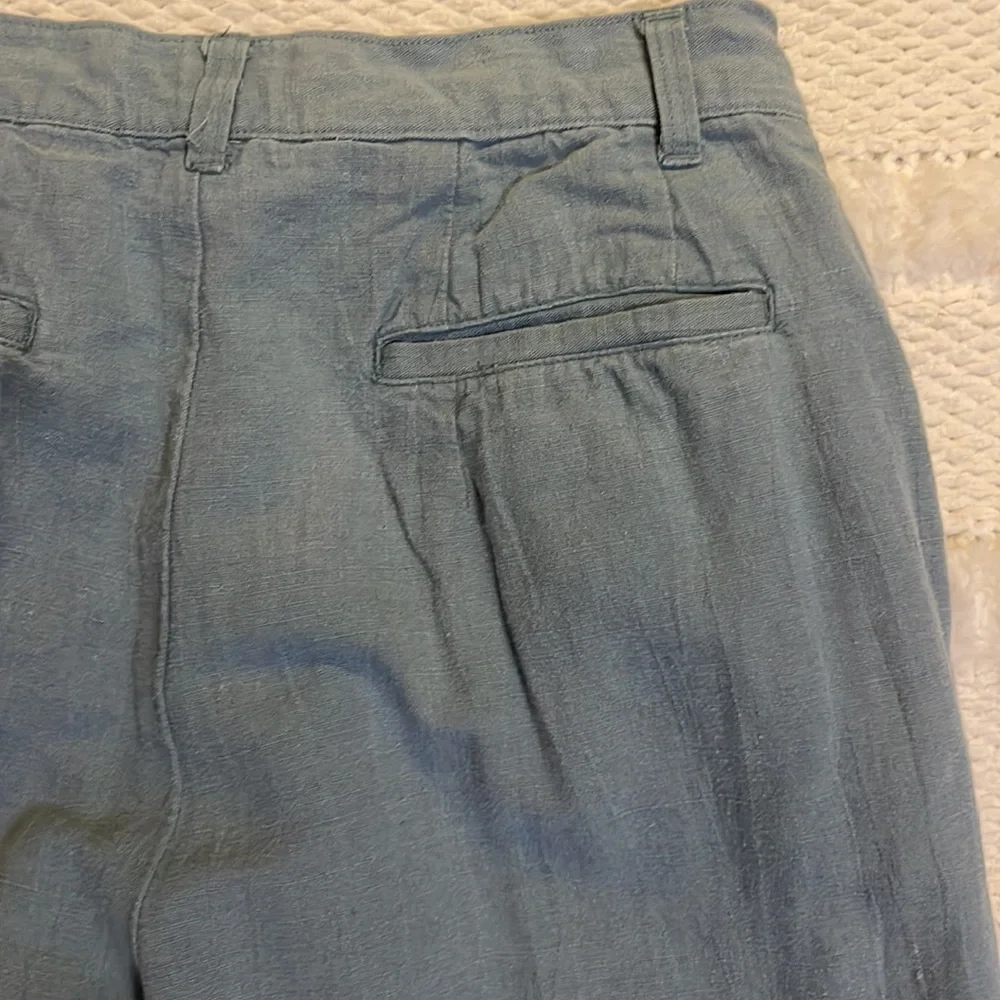 Calvin Klein linen pants green 10 Petite - Picture 12 of 16